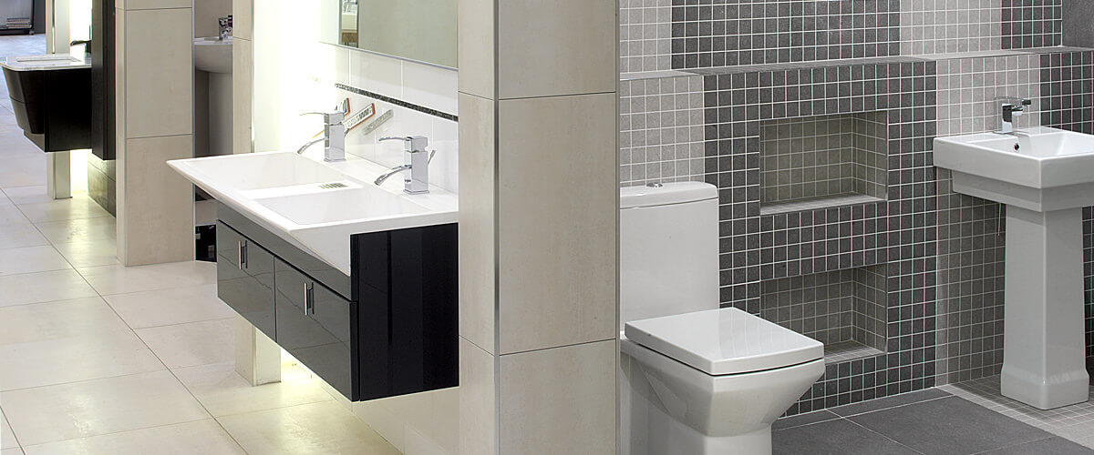 Bathroom Showroom of QS Supplies Leicester UK