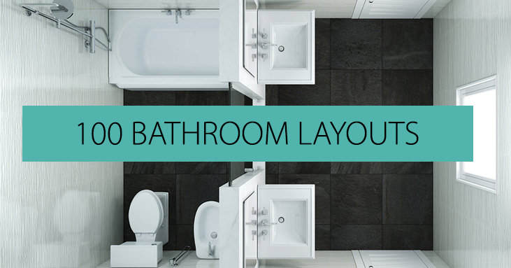 99 Bathroom Layouts Ideas Floor Plans Qs Supplies - Small Bathroom Layout With Separate Tub And Shower