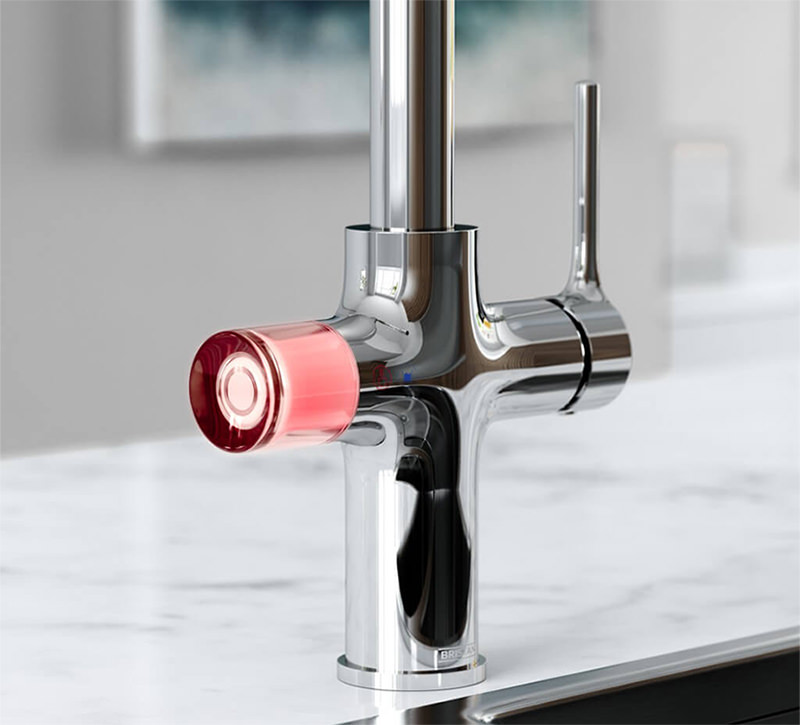 Separate Spout for the hot water while others lever will use a mixer tap