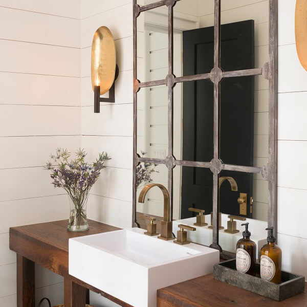Antique Windowpane mirror