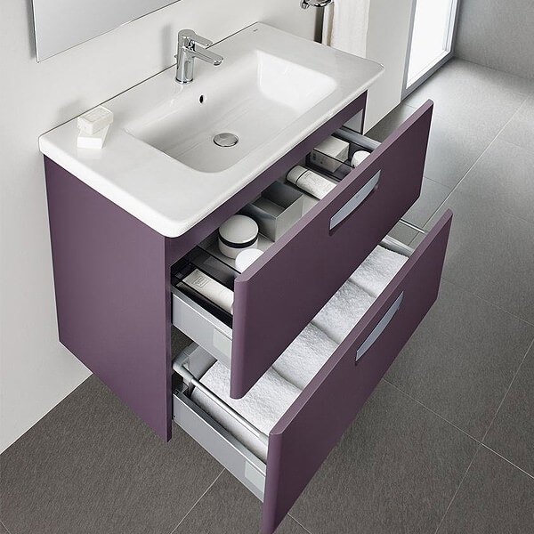 Purple Shade Bathroom Vanity Unit