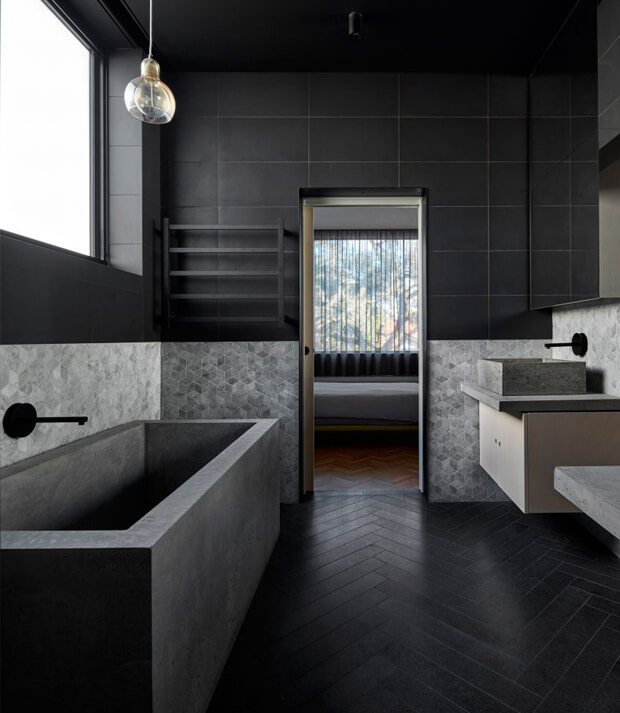 Dark Grey & Light Grey Bathroom