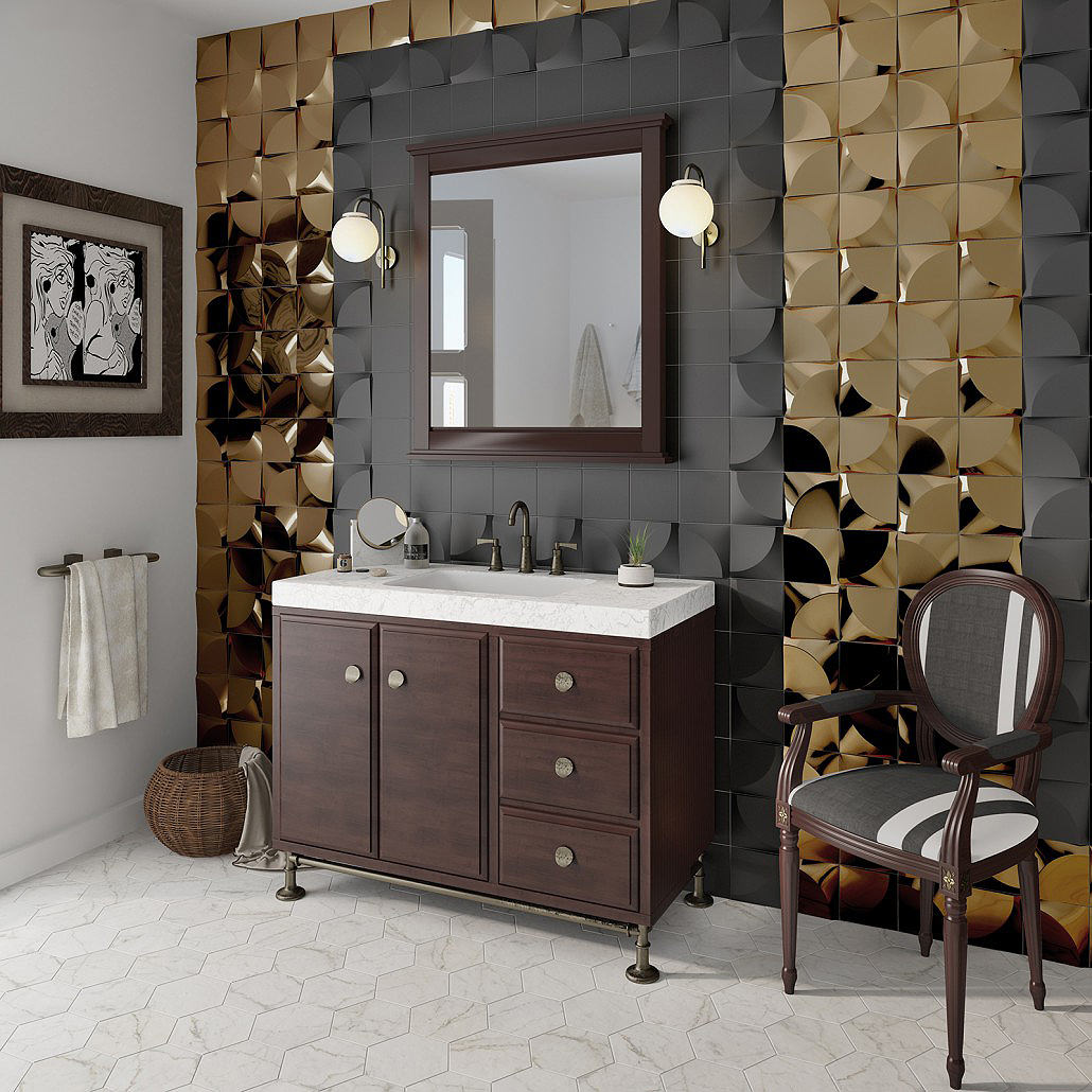 Metallic Finish Tiles