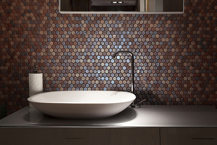 Coloured Hexagonal Tiles