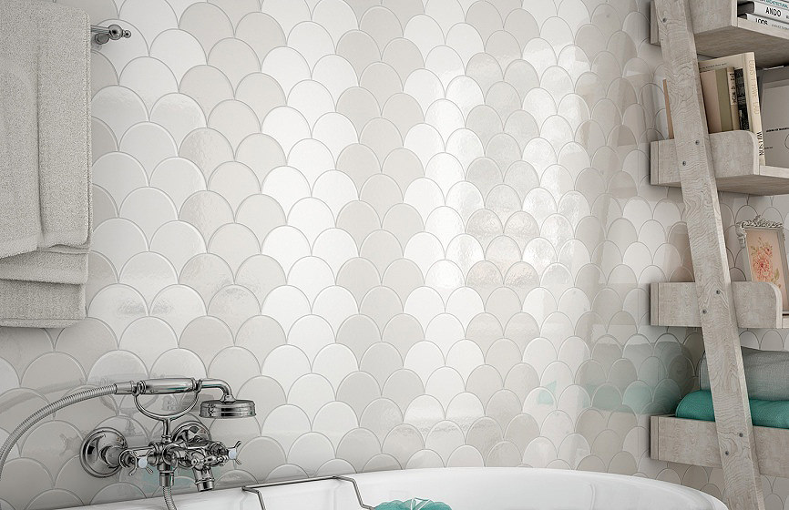 Fish Scale Patterned Tiles