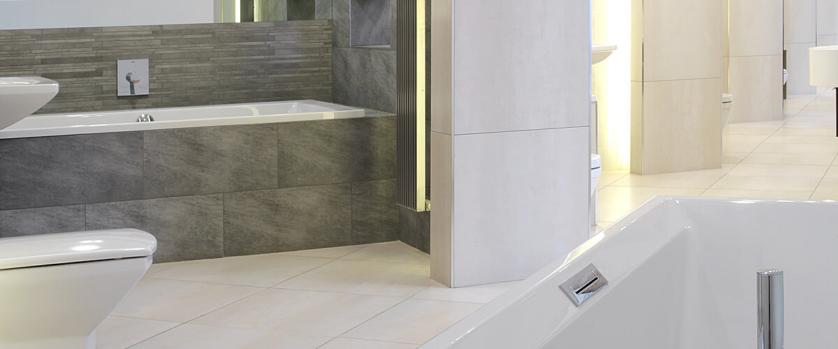 Bathroom Showroom of QS Supplies Leicester UK