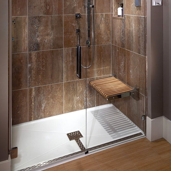 Corner Walkin Shower